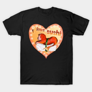 sushi lover red catfish sushi T-Shirt